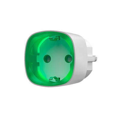 AJAX Socket WH - vezeték nélküli vezérelhető konnektor (fehér)