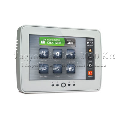 DSC NEO HS2TCHPEE1 érintőképernyős riasztó kezelő