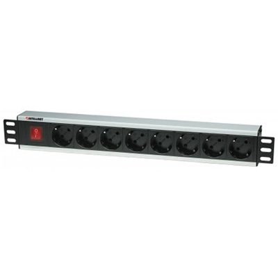 MANHATTAN 8 port elosztó 1U panel (713986)