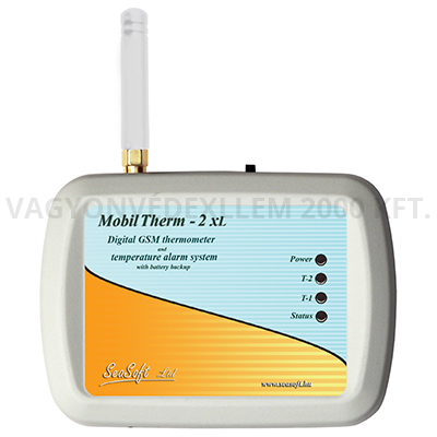 MobilTherm-2xL GSM hőfokszabályzó és hőfokriasztó (beépített akku)