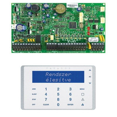 PARADOX EVO192 K656+ érintőgombos LCD kezelővel