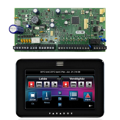 PARADOX SP6000+ TM50 fekete érintőképernyős kezelővel