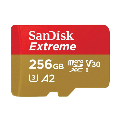 256GB Sandisk Extreme V30 U3 A2 UHS-I microSDXC kártya (183507)