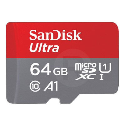 64GB Sandisk Ultra CL10 U1 A1 microSDXC kártya (173448)