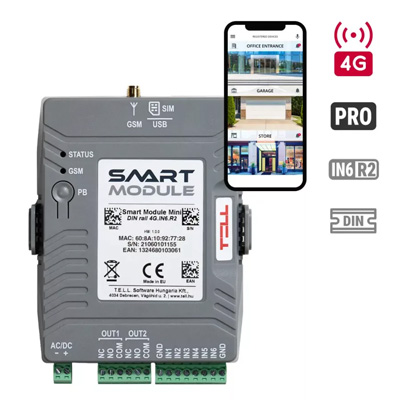 TELL Smart Module MINI DIN rail - 4G.IN6.R2 GSM kommunikátor