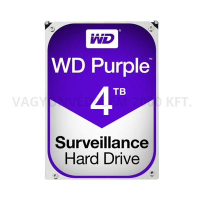 HDD WD 4TB Purple SATAIII 64MB cache winchester